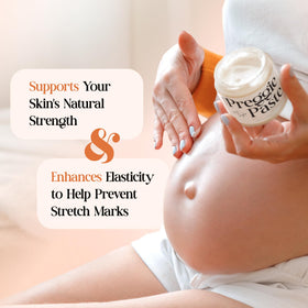 MOMMY LIFE jar on bathroom counter at night showcasing ideal nighttime hydration routine benefit