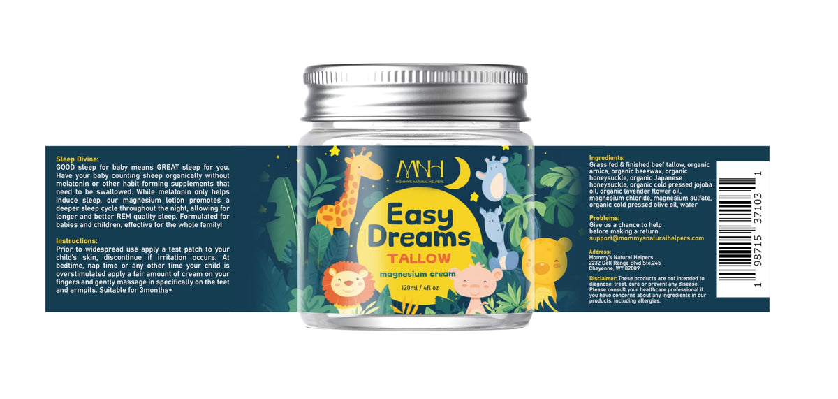 Mommy's Natural Helpers bedtime routine scene illustrating calm sleep preparation