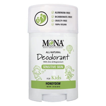 MONA Honeydew front packaging showing gentle kid-friendly design and benefits