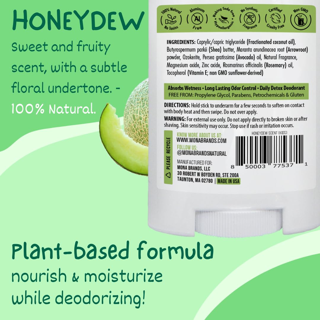 MONA Honeydew stick twisted open ready to apply for quick, mess-free use