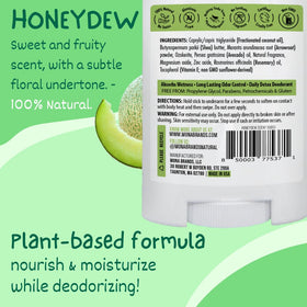 MONA Honeydew stick twisted open ready to apply for quick, mess-free use
