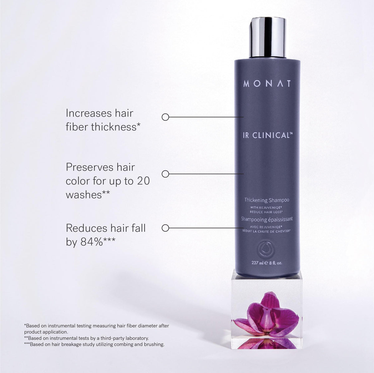 MONAT conditioner label close-up showing directions and benefits