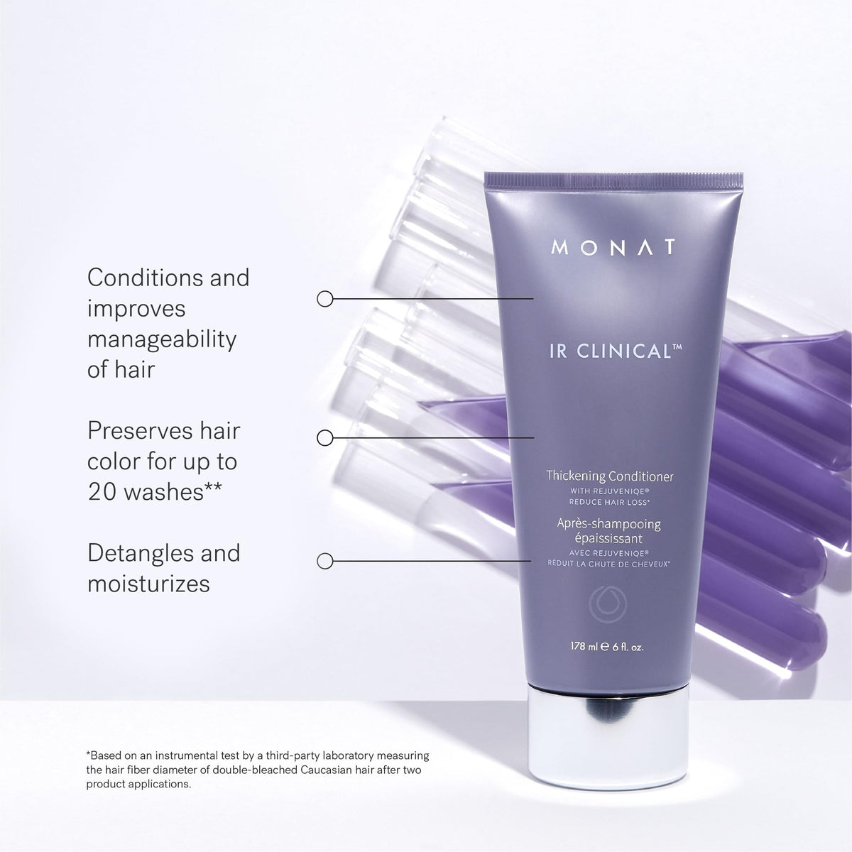 MONAT IR Clinical serum dropper applying precise drops for scalp support