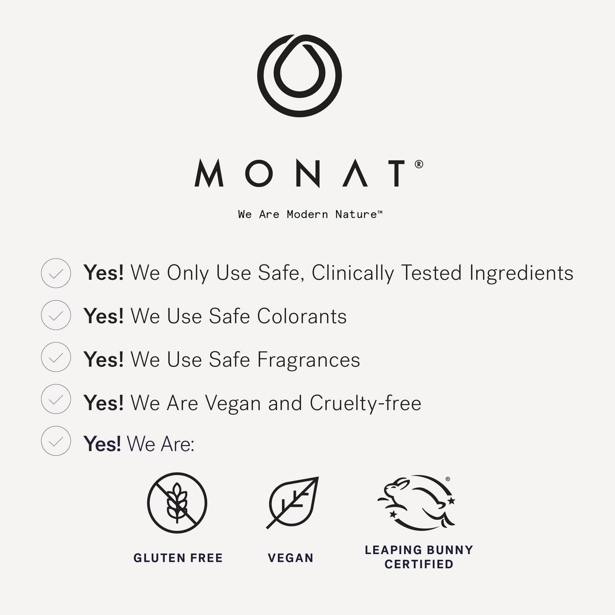 MONAT shampoo on bathroom shelf conveying daily use and styling readiness