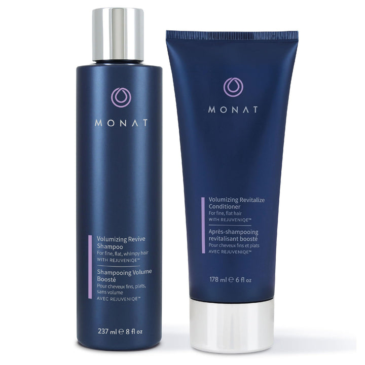MONAT volumizing set front packaging showing bottles and benefit of lift