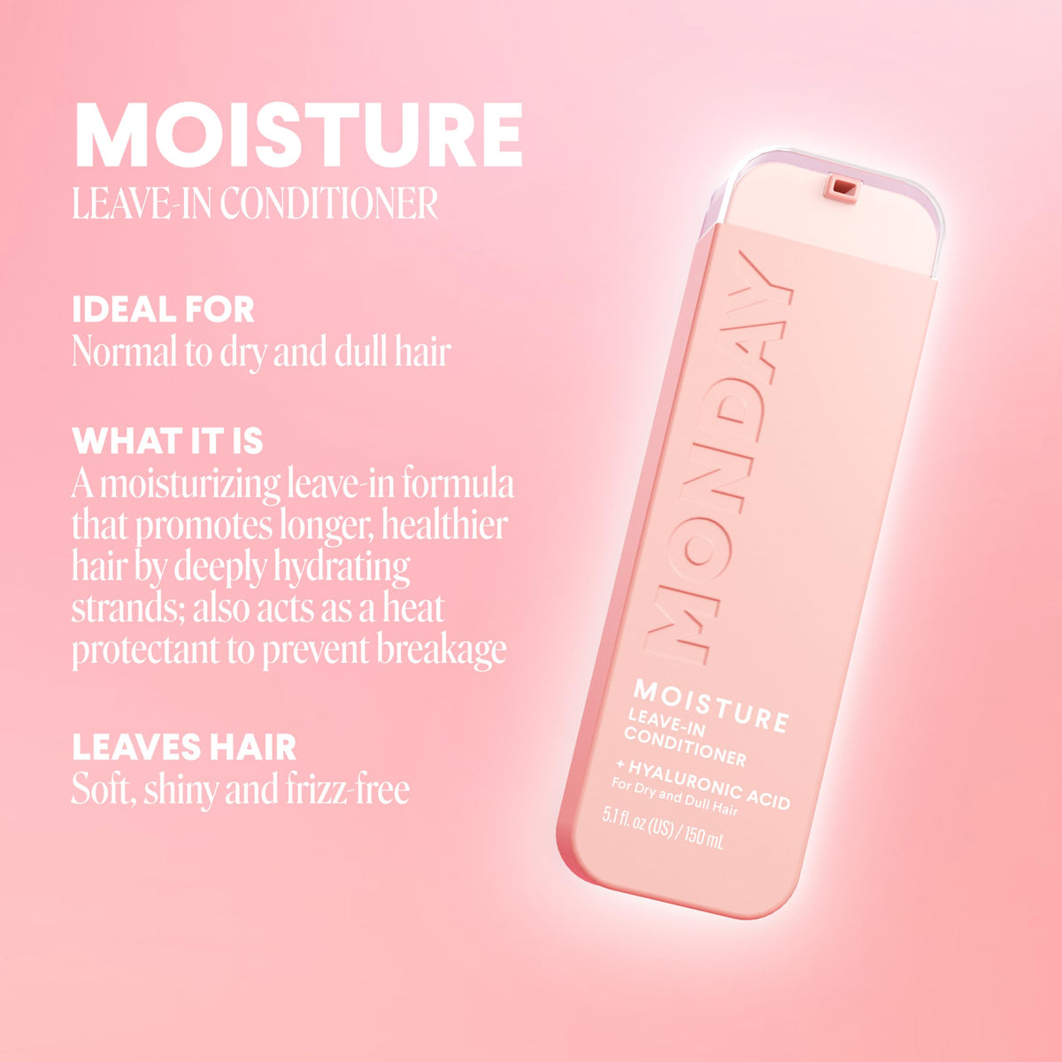 MONDAY HAIRCARE applying leave-in to damp hair for easier styling