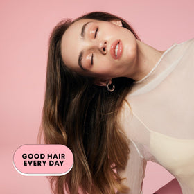 MONDAY HAIRCARE recyclable bottle label highlighting eco benefit