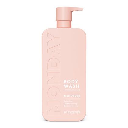 MONDAY HAIRCARE front packaging showing bottle and branding, clear benefits