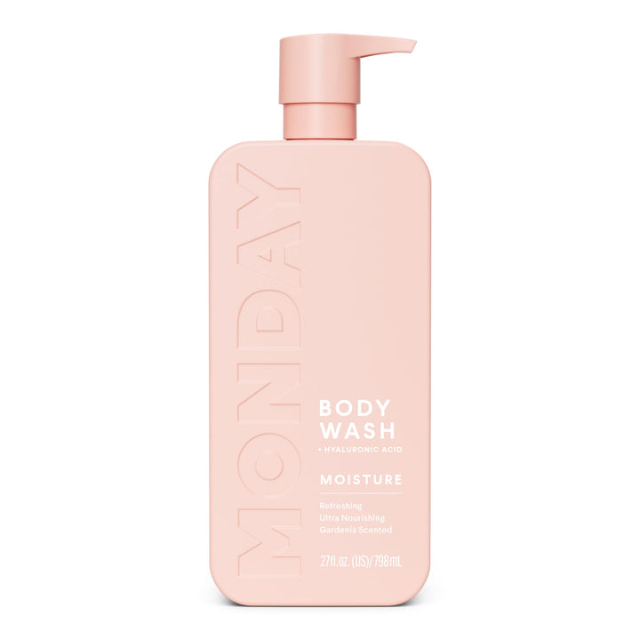 MONDAY HAIRCARE front packaging showing bottle and branding, clear benefits
