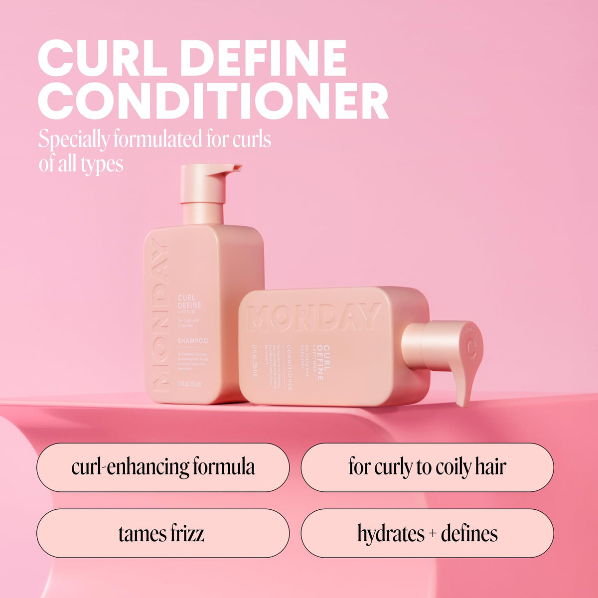MONDAY HAIRCARE conditioner cream texture up close illustrating smooth moisturizing consistency