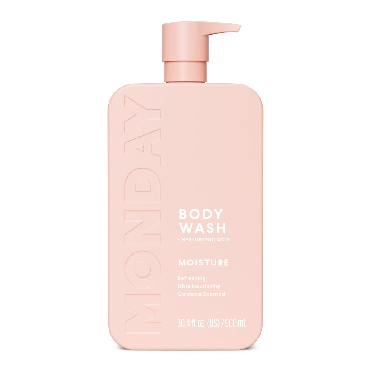 MONDAY HAIRCARE front bottle showing easy dispensing and lasting value