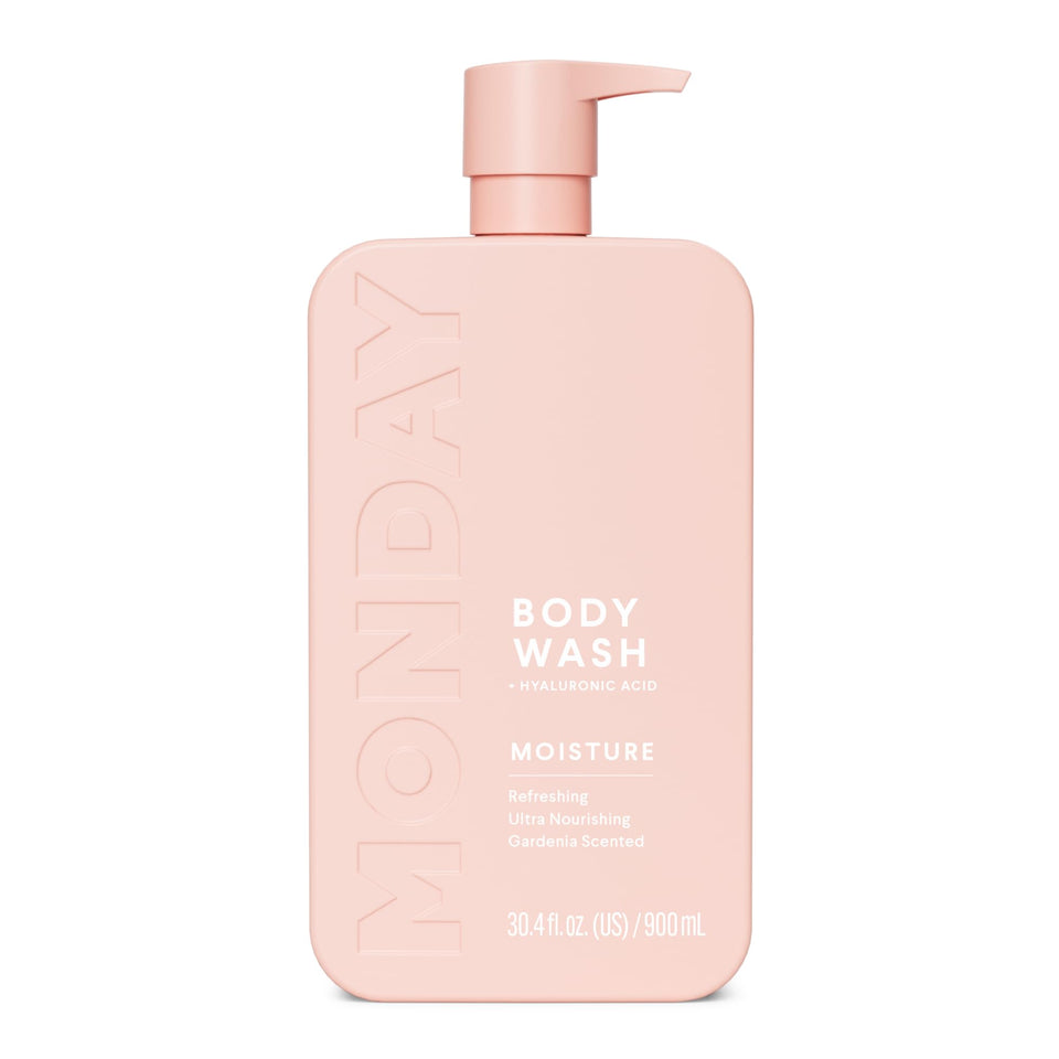 MONDAY HAIRCARE front bottle showing easy dispensing and lasting value