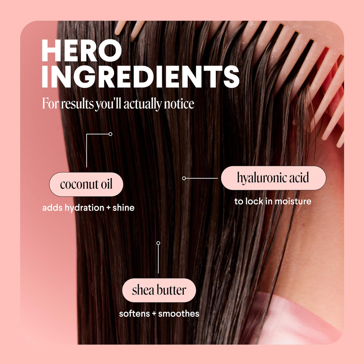 MONDAY HAIRCARE hyaluronic acid and shea butter ingredient visual