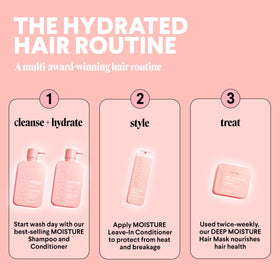 MONDAY HAIRCARE before and after hair image showing improved manageability and softness