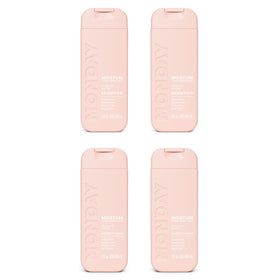 MONDAY HAIRCARE front packaging of moisture shampoo and conditioner showing brand
