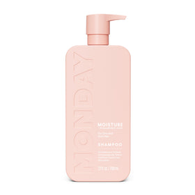 MONDAY HAIRCARE front packaging shows 798 mL bottle and product benefits