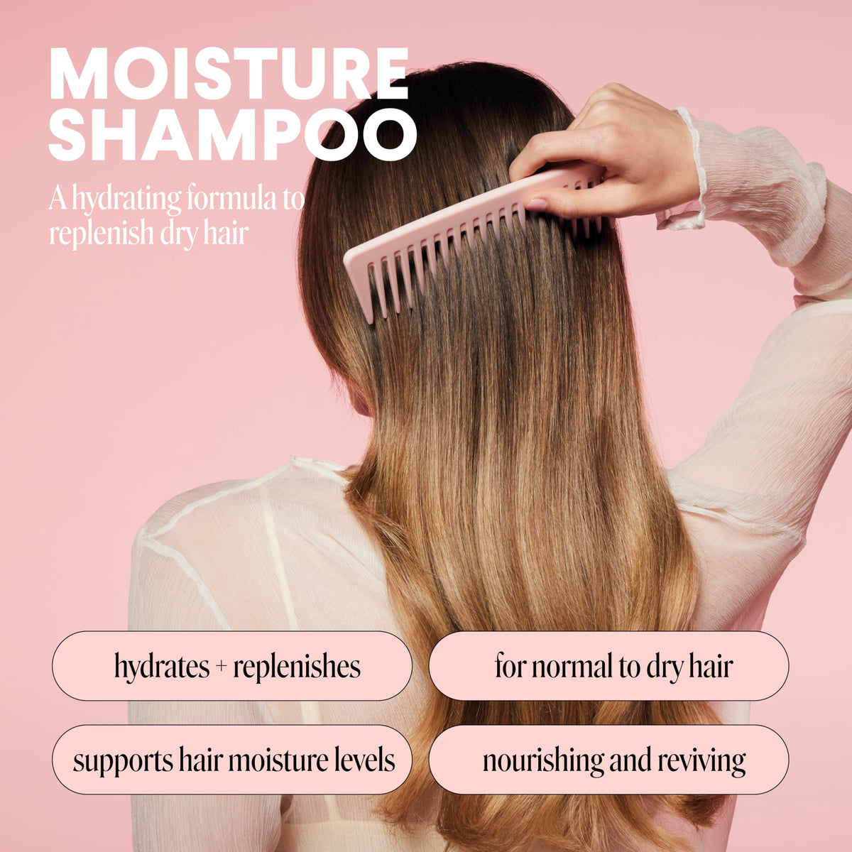 MONDAY HAIRCARE pump top close-up for easy daily dispensing