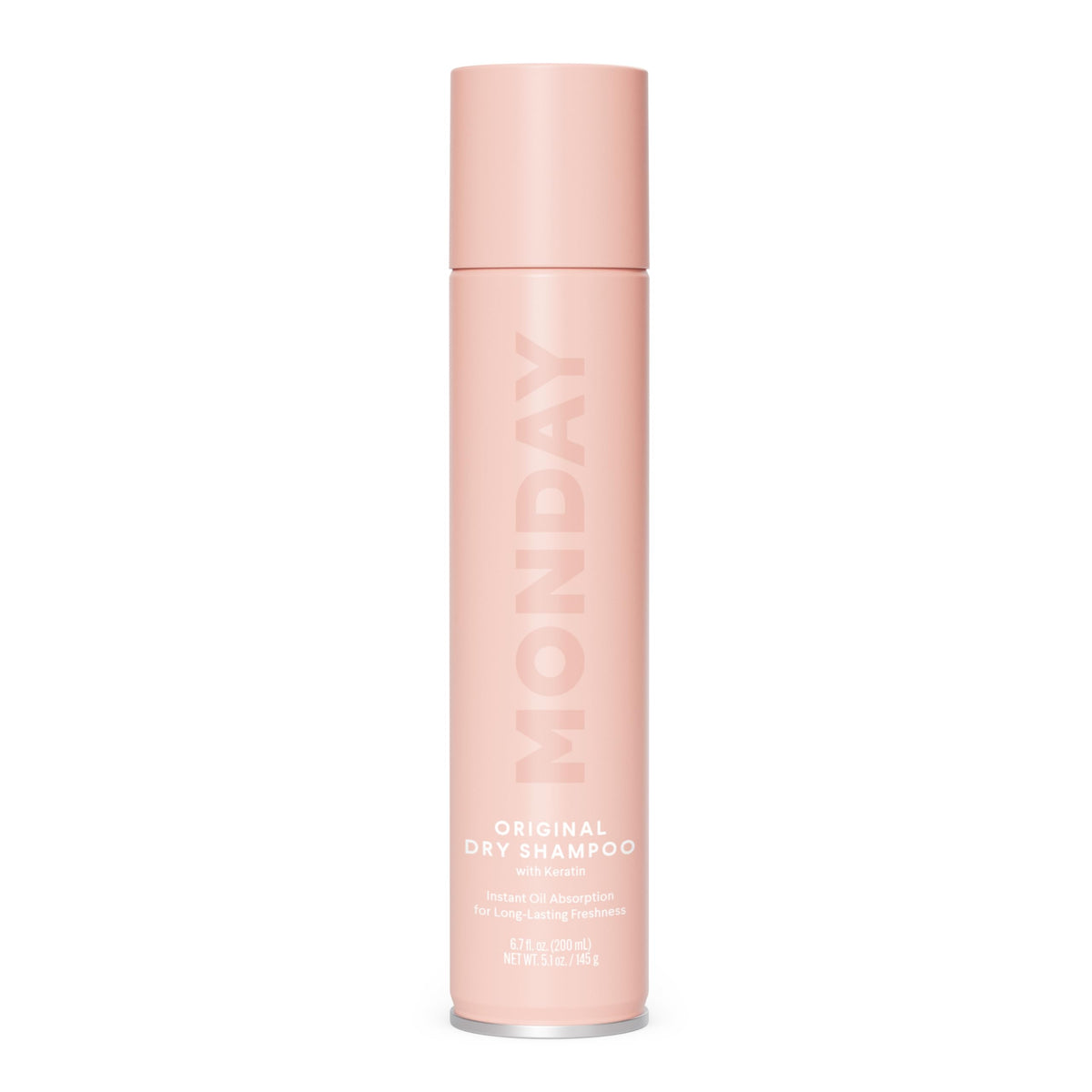 MONDAY HAIRCARE front packaging showing 200 mL can and gardenia scent benefit