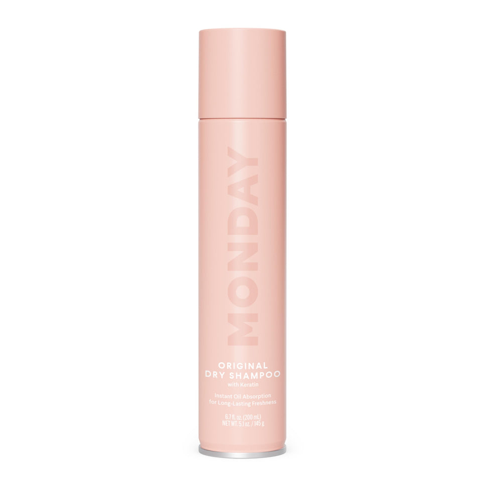 MONDAY HAIRCARE front packaging showing 200 mL can and gardenia scent benefit
