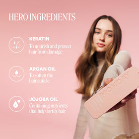 MONDAY HAIRCARE creamy texture on hand demonstrating smooth application