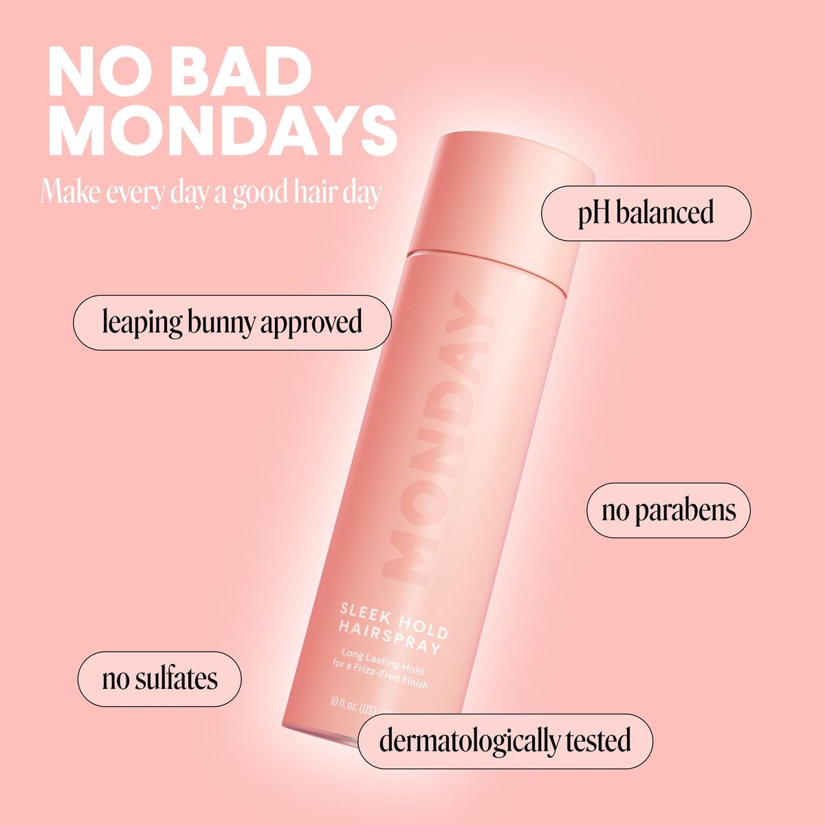 MONDAY HAIRCARE hair strand close-up showing smooth texture benefit