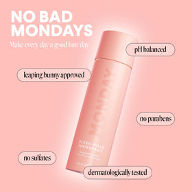 MONDAY HAIRCARE hair strand close-up showing smooth texture benefit
