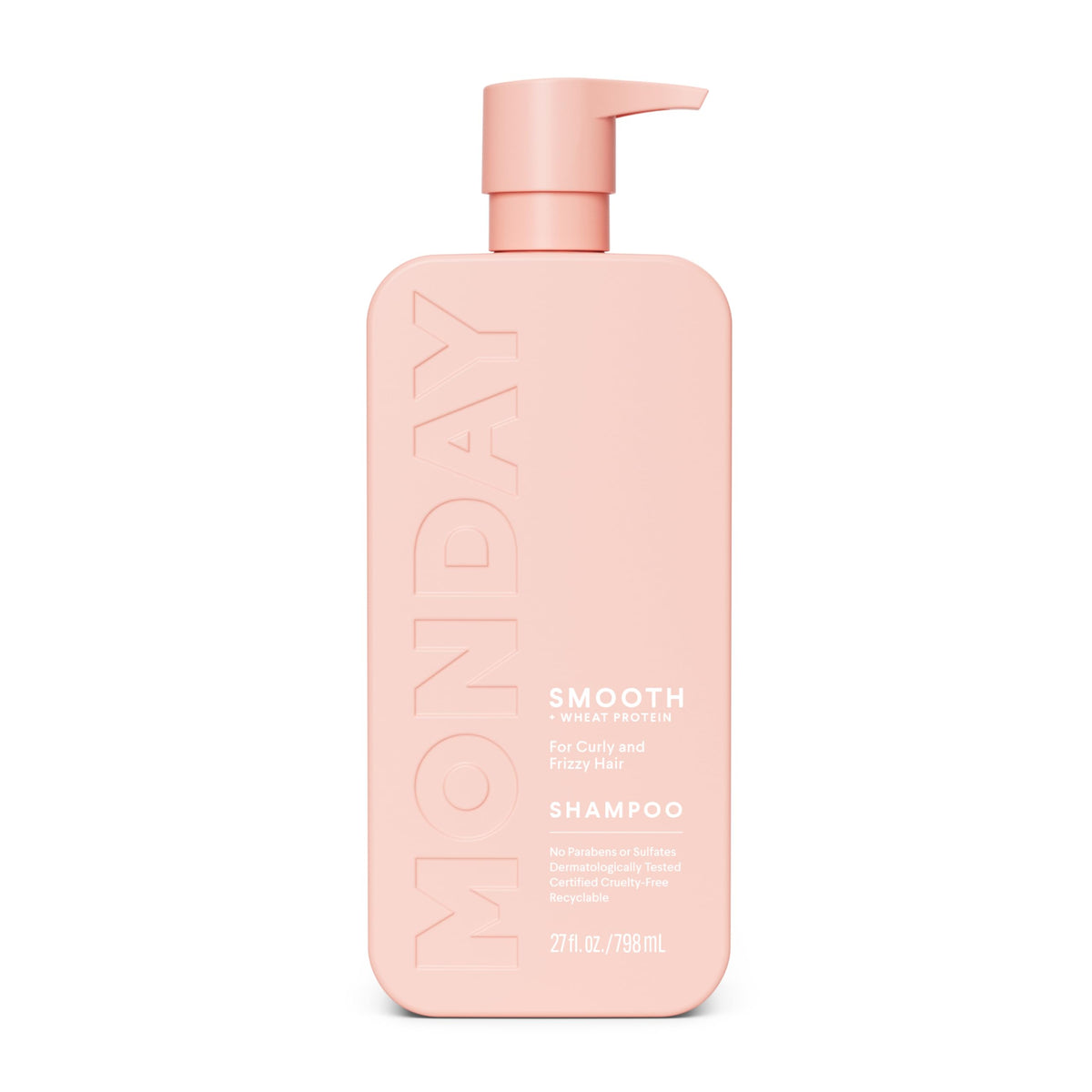 MONDAY HAIRCARE front bottle showing clean branding and large 798 mL size benefit