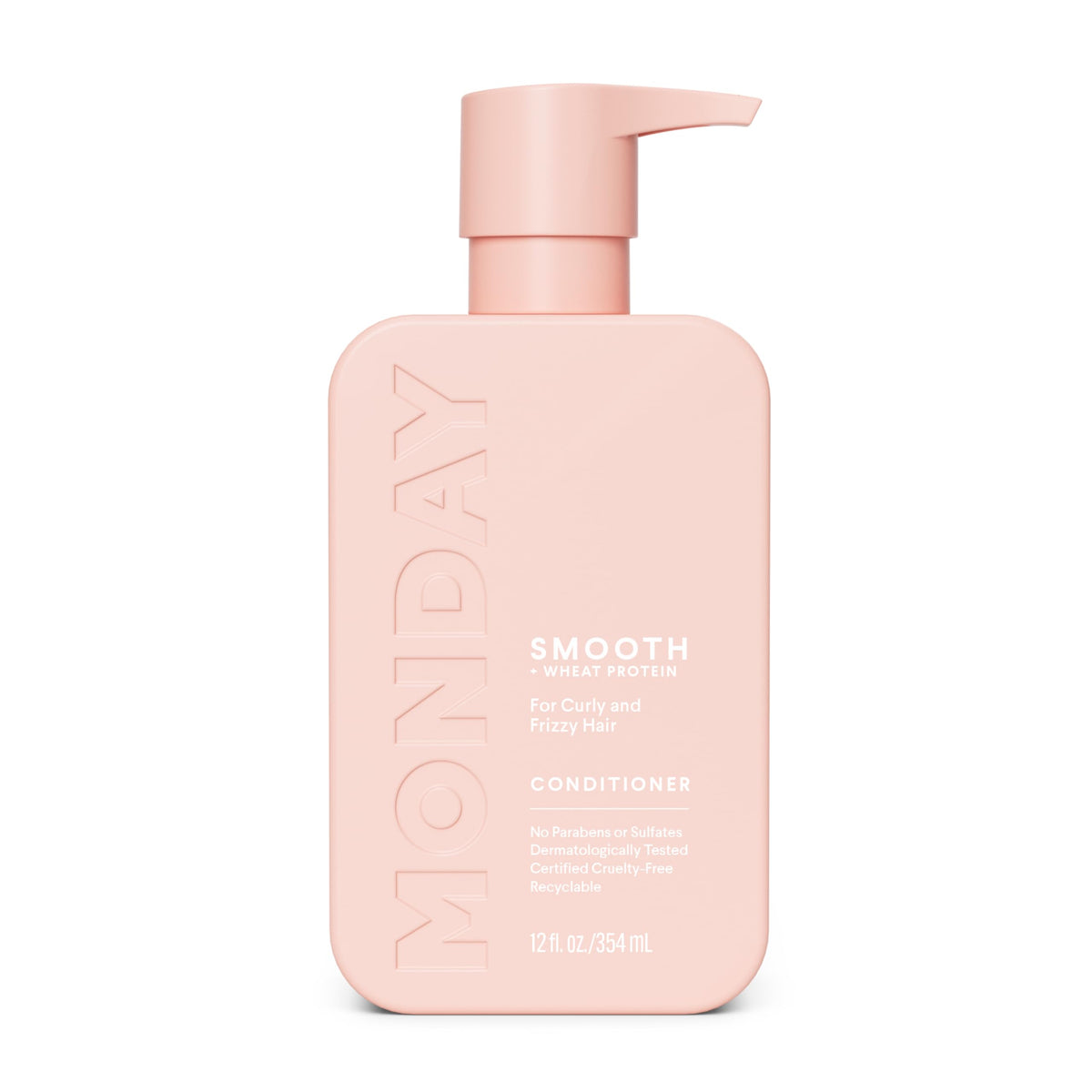 MONDAY HAIRCARE front bottle shot showing smooth conditioning benefits