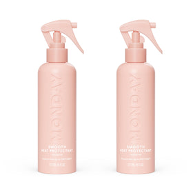 MONDAY HAIRCARE front packaging showing twin 6 oz bottles and benefits