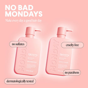 MONDAY HAIRCARE avocado and coconut display showing natural nourishing ingredients