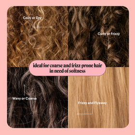 MONDAY HAIRCARE size comparison with hand showing large 27 ounce bottles