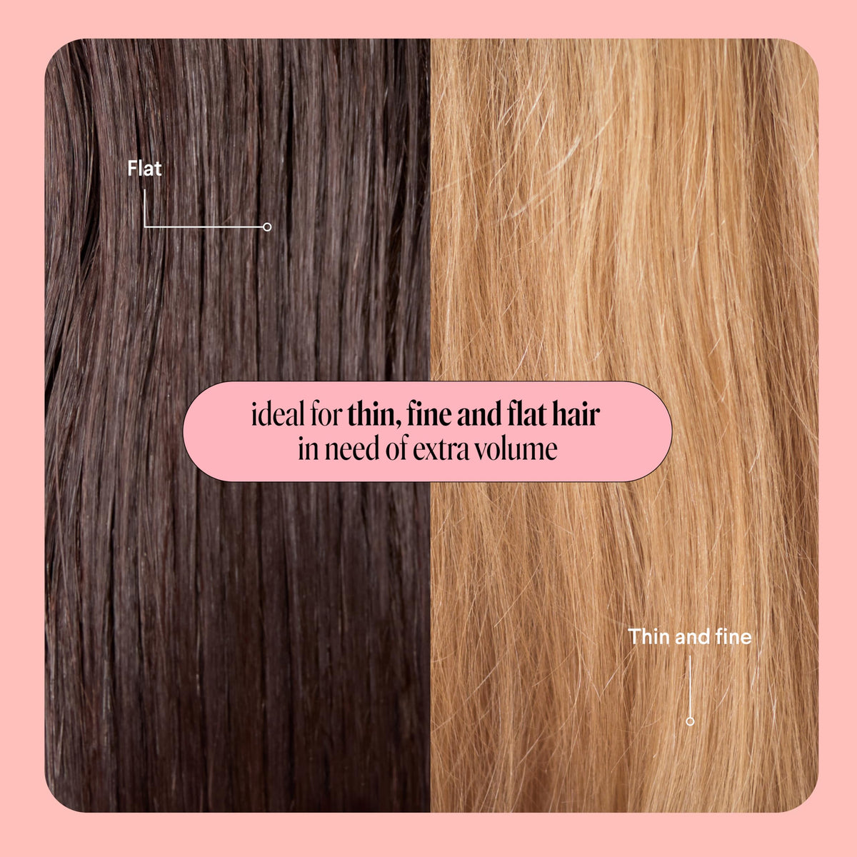 MONDAY HAIRCARE before and after hair comparison showing visible lift
