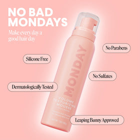 MONDAY HAIRCARE curl definition in use with soft, springy movement