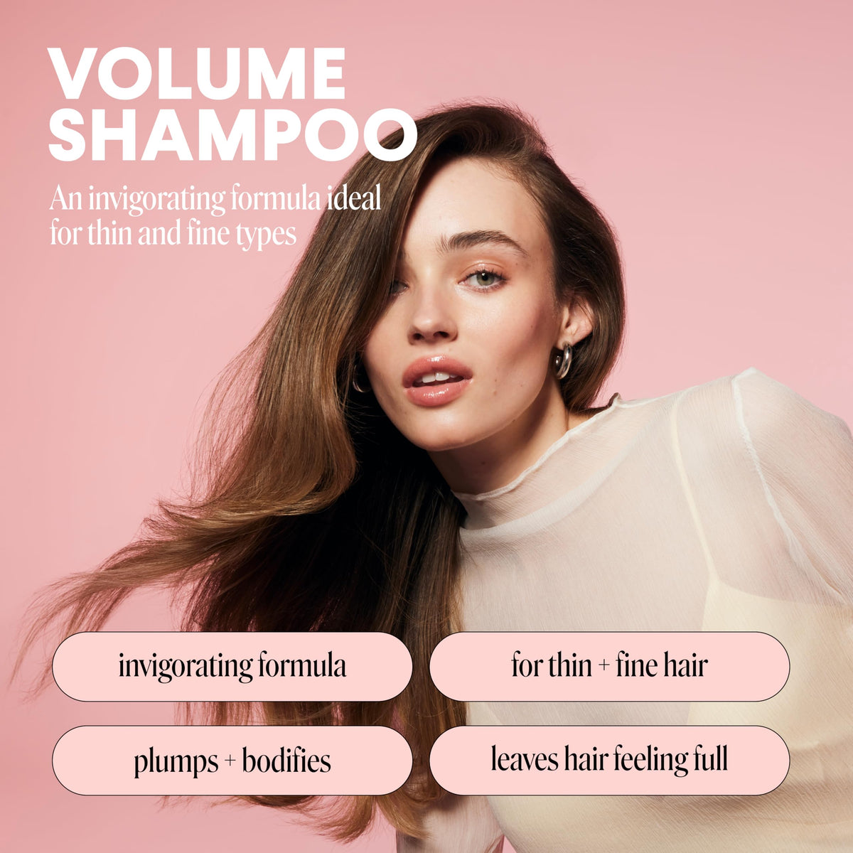 MONDAY HAIRCARE pump and label detail highlighting ingredients