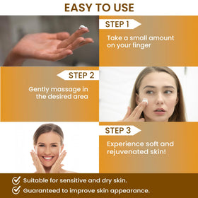 MONIER balm being applied to hand demonstrating easy absorption and hydration