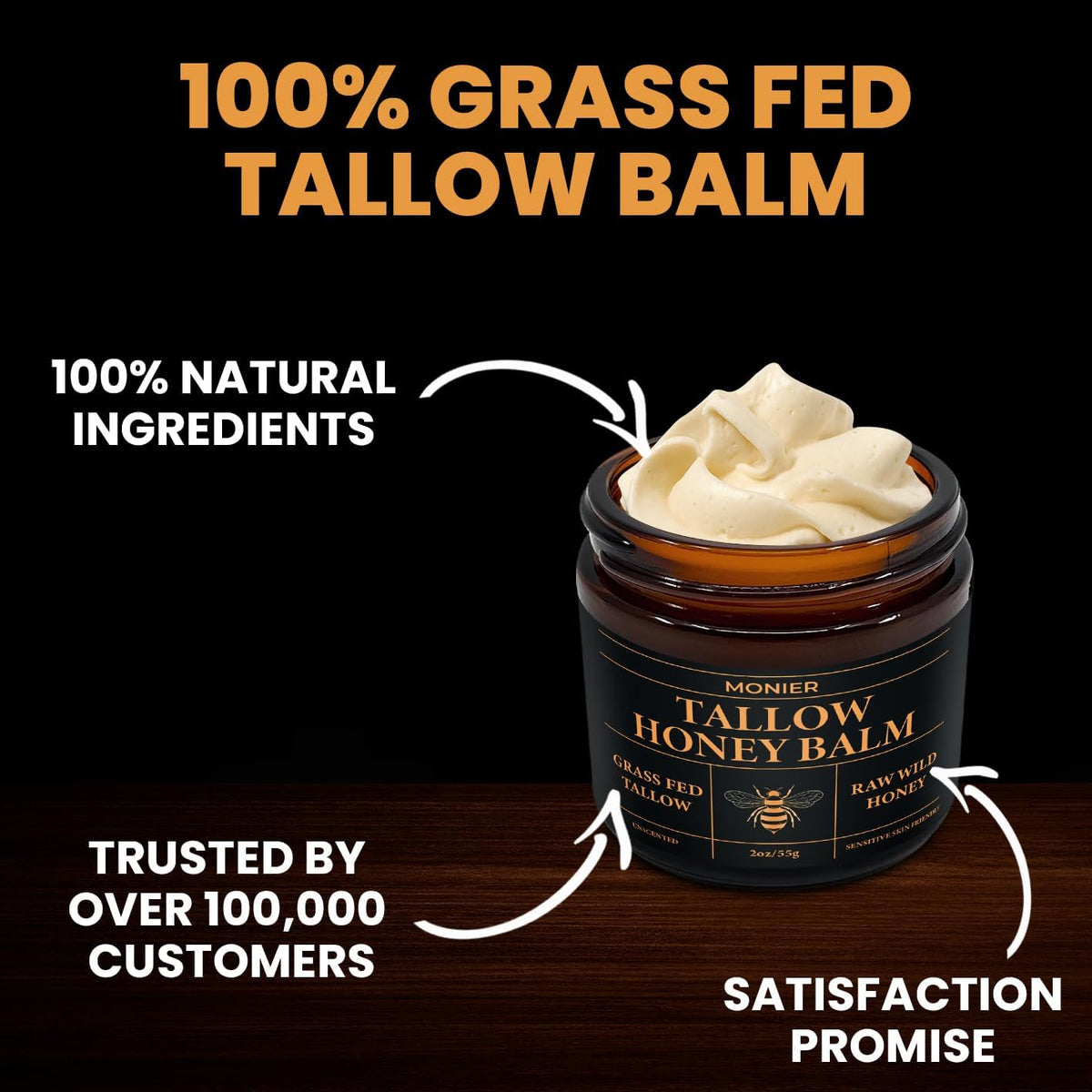 MONIER applying balm on hand demonstrating quick absorption and hydration benefit