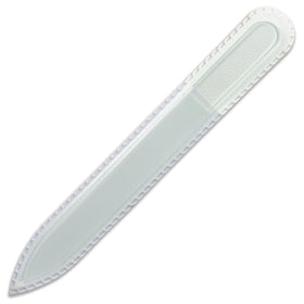 Mont Bleu front packaging showing the glass file and benefit of elegant durability