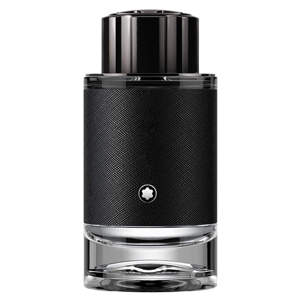 Montblanc Explorer bottle front view showcasing elegant design and gifting appeal