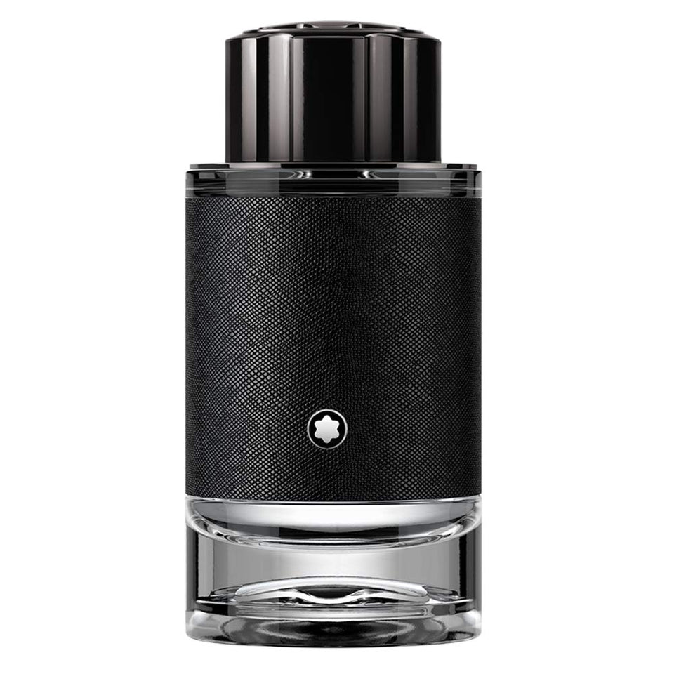 Montblanc Explorer bottle front view showcasing elegant design and gifting appeal