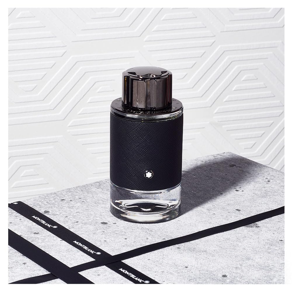 Montblanc Explorer cap close-up showing branded detail and secure closure benefit