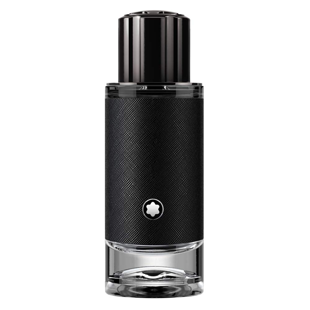 Montblanc front bottle view showing elegant design and lasting presence