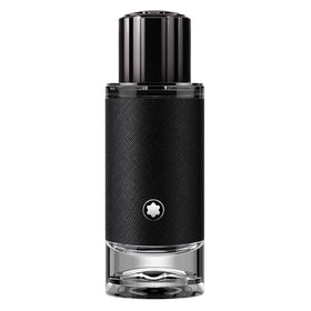 Montblanc front bottle view showing elegant design and lasting presence