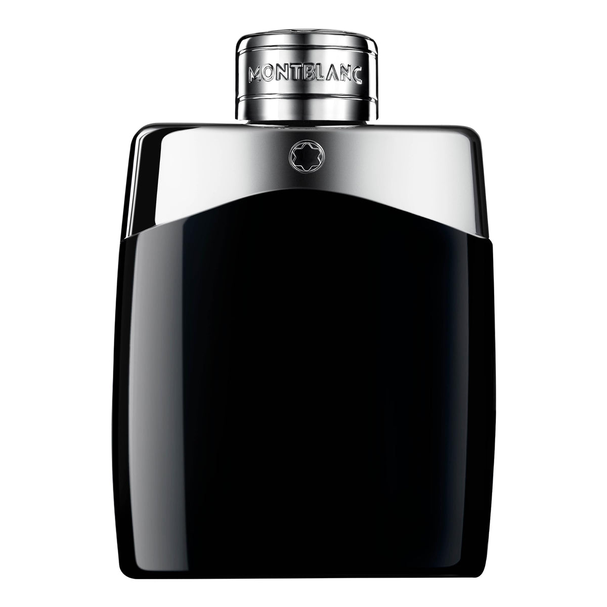 MONTBLANC Legend front bottle showing iconic logo and polished glass for confident impression