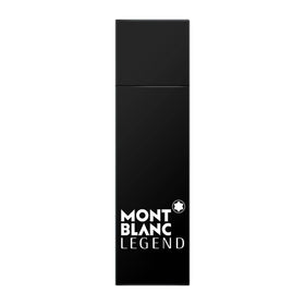 MONTBLANC Legend travel spray front view showing compact bottle and branding for easy portability