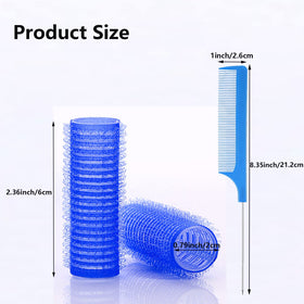 MOODKEY rollers applied in short hair demonstrating heatless curl shaping and neat sections