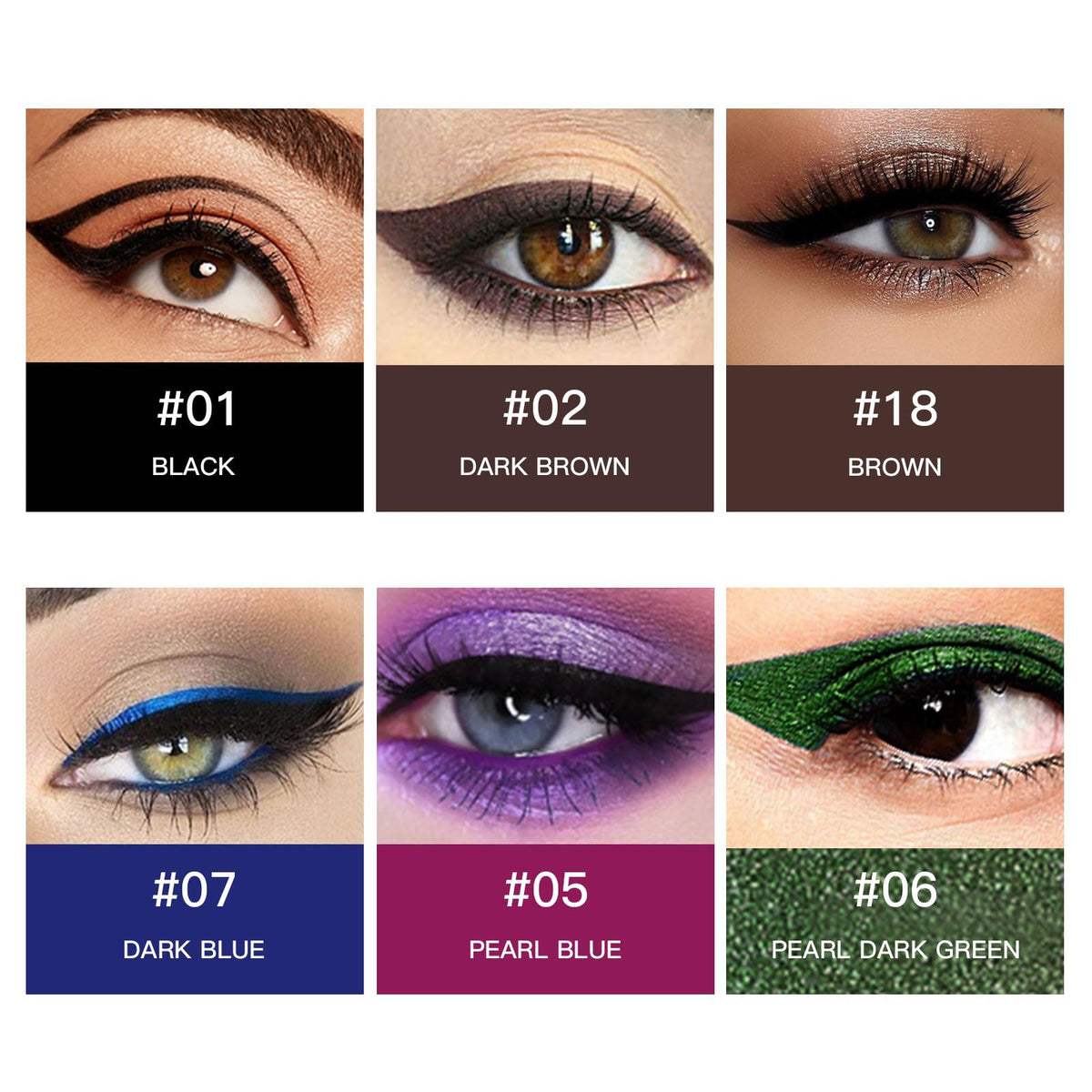 MooGlamor color swatch array on arm showing 12 shades for versatile looks benefit variety