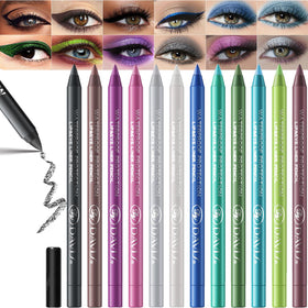 MooGlamor front packaging showing all 12 eyeliner pencils and box benefit portable gift
