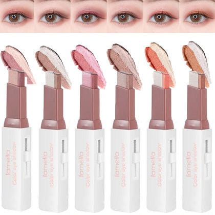 MooGlamor front packaging showing six two‑color sticks and gift box, convenient set
