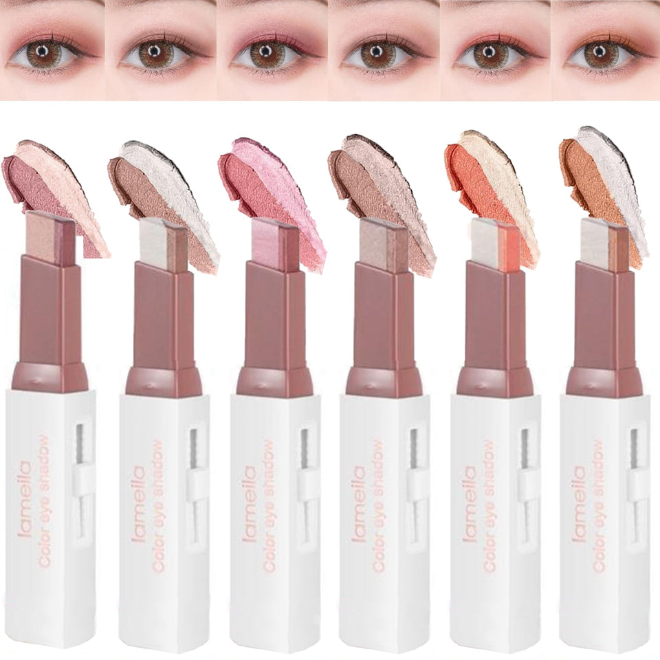 MooGlamor front packaging showing six two‑color sticks and gift box, convenient set