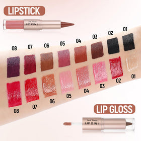 MooGlamor gloss texture swipe showing smooth, buildable shine and non-sticky finish